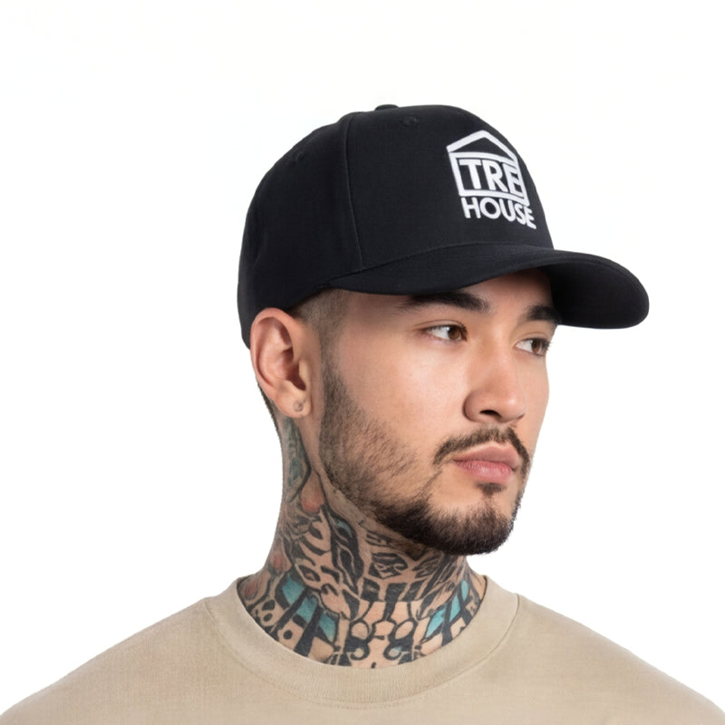 Classic Logo Snapback Hat - Black