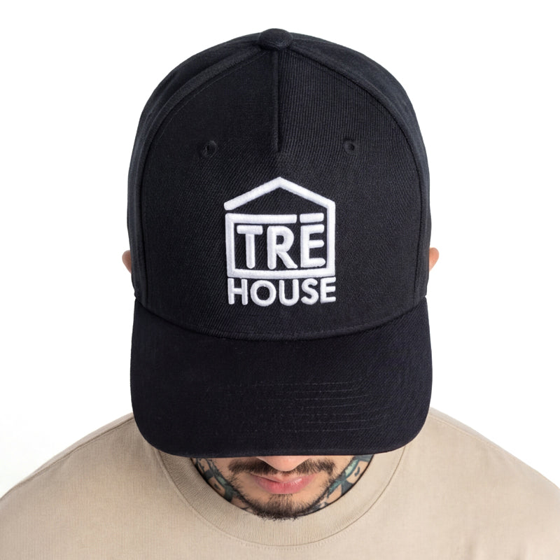 Classic Logo Snapback Hat - Black
