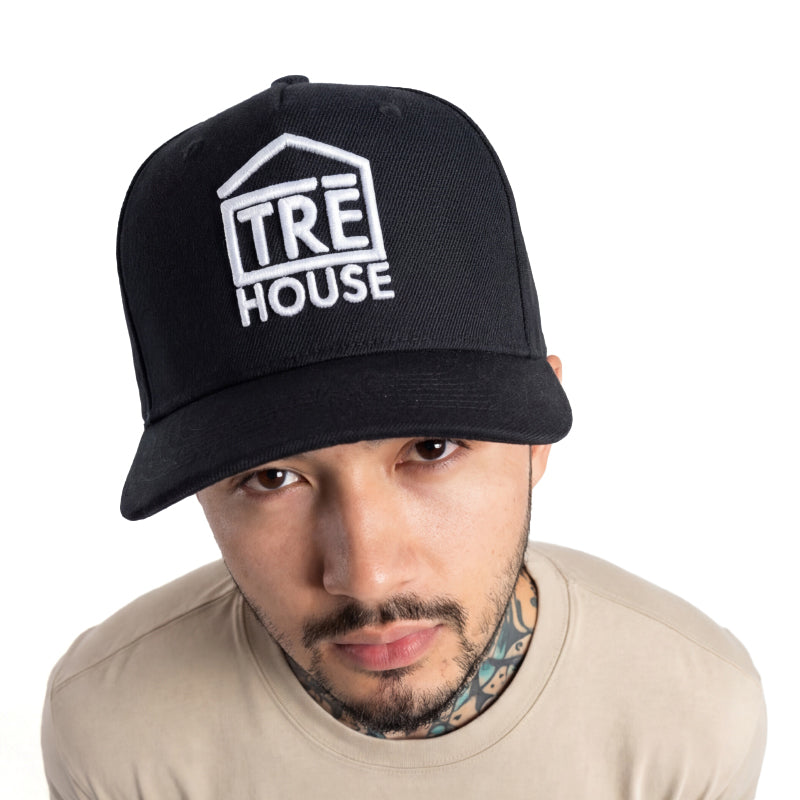 Classic Logo Snapback Hat - Black