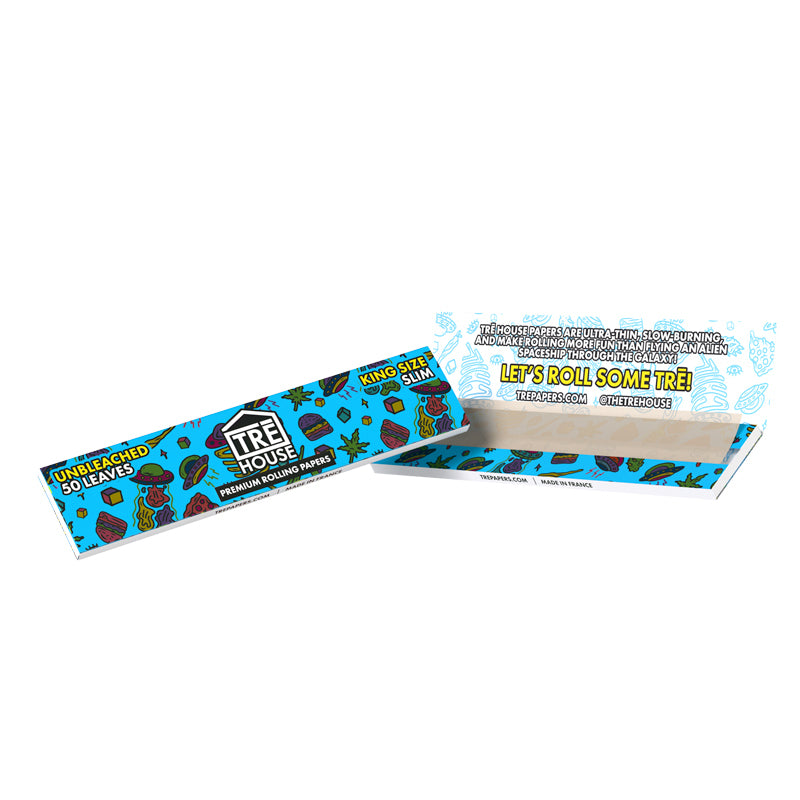 Premium Rolling Papers (King-Size Slim) - 50 Leaves - 6pk