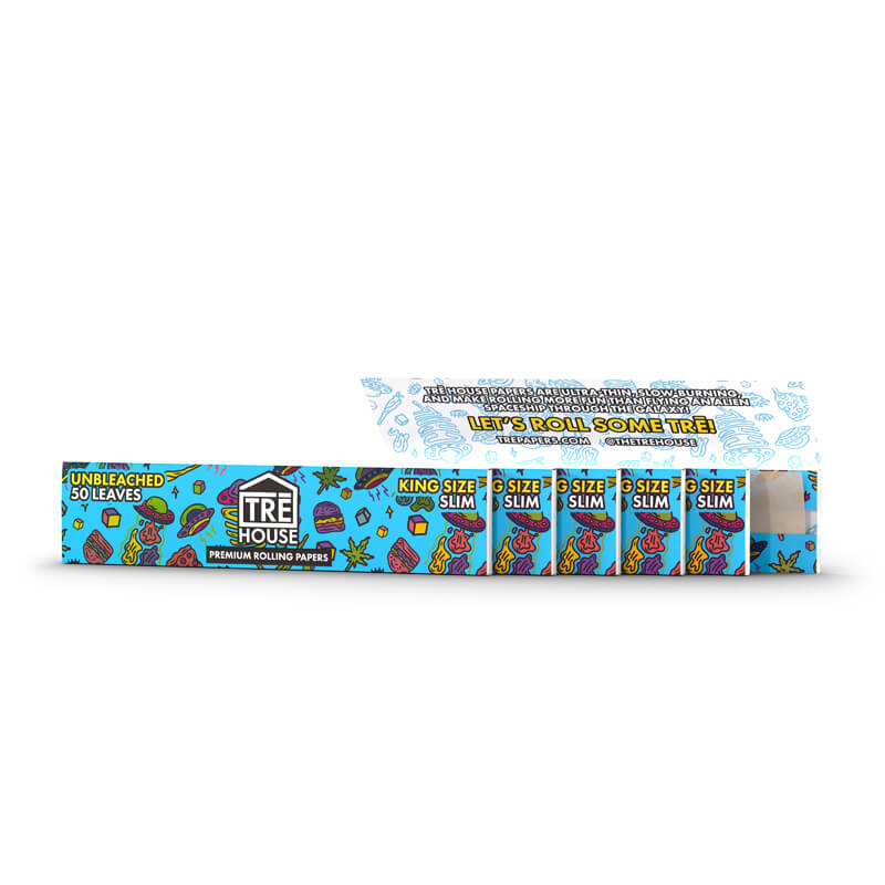 Premium Rolling Papers (King-Size Slim) - 50 Leaves - 6pk