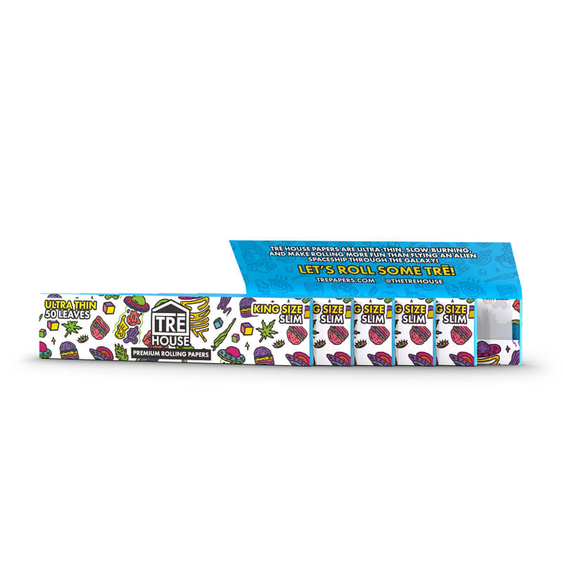 Premium Rolling Papers (King-Size Slim) - 50 Leaves - 6pk